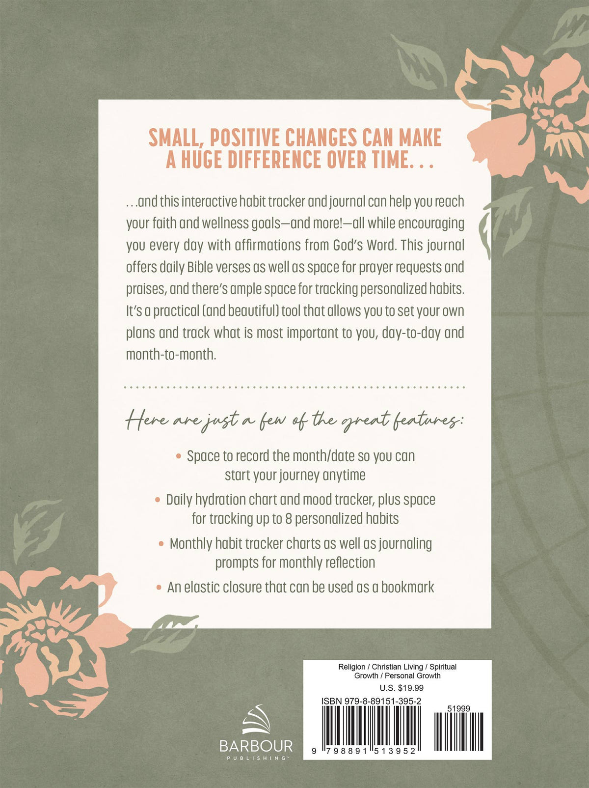 Bible Affirmations Habit Tracker Journal