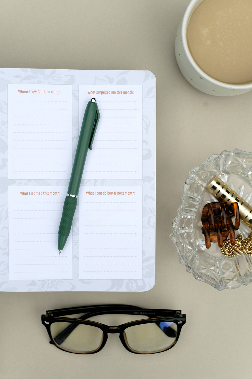 Bible Affirmations Habit Tracker Journal