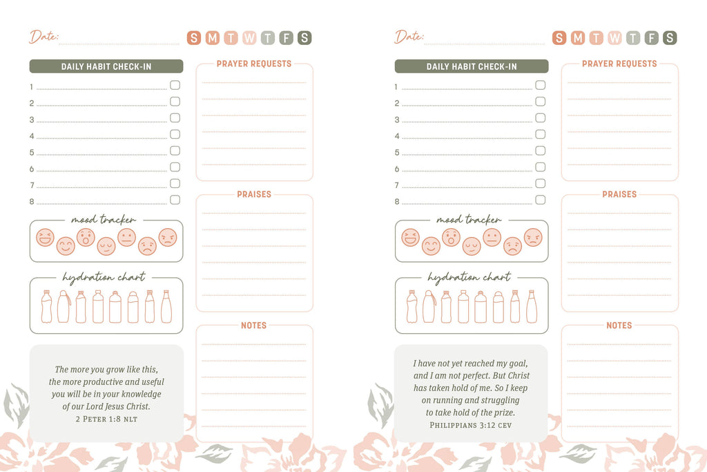Bible Affirmations Habit Tracker Journal