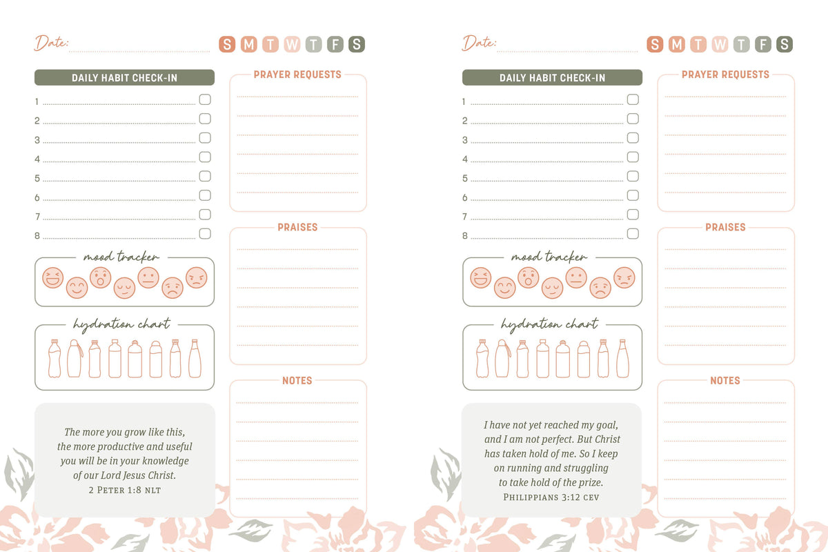 Bible Affirmations Habit Tracker Journal