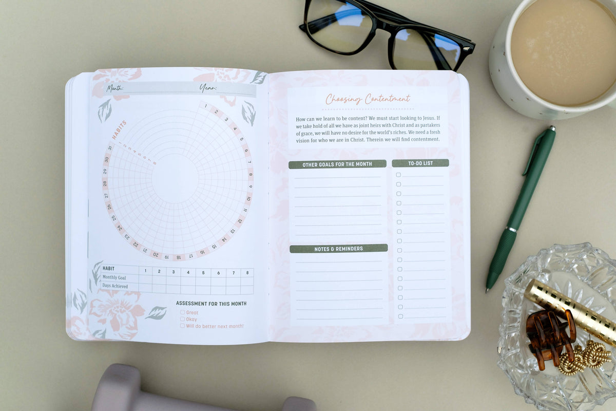 Bible Affirmations Habit Tracker Journal