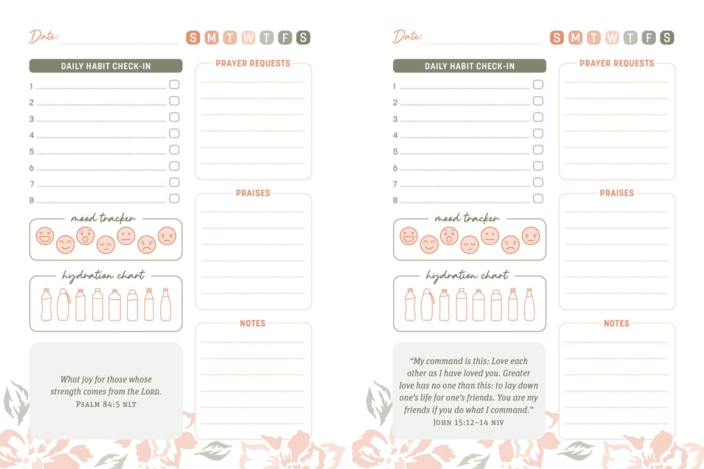 Bible Affirmations Habit Tracker Journal