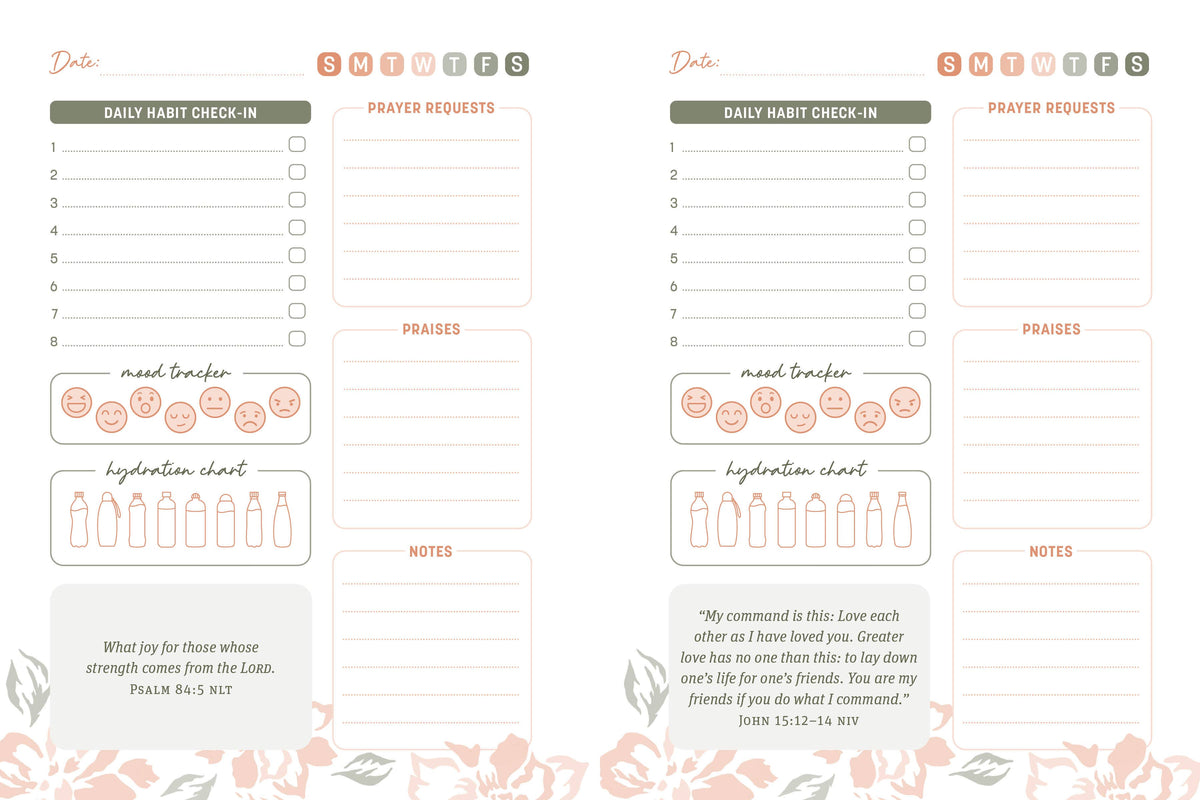 Bible Affirmations Habit Tracker Journal
