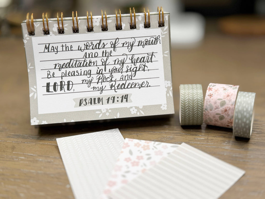 Fun Floral Scripture Memory Verse Journal
